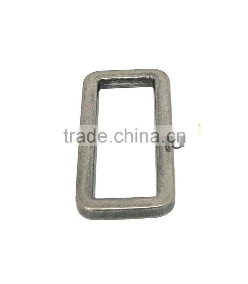 Nickle Metal Bag Hardware Square Ring