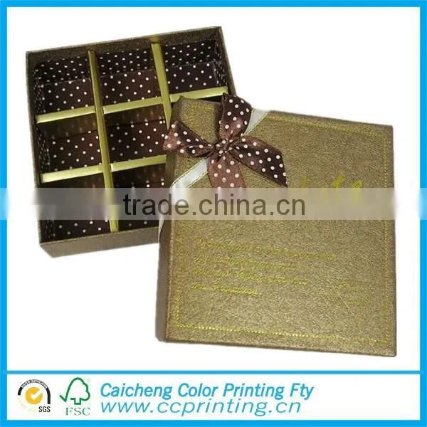 Cardboard chocolate paper box gift packaging box