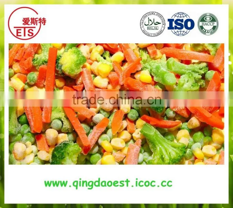 For exported Chinese high quality with competitive price's frozen mixed vegetables