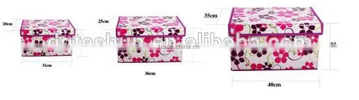 Eco-Friendly foldable Clothes Sundries Storage Case Container box with lids