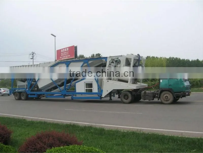 Newly YHZS60m3 mobile cement plant