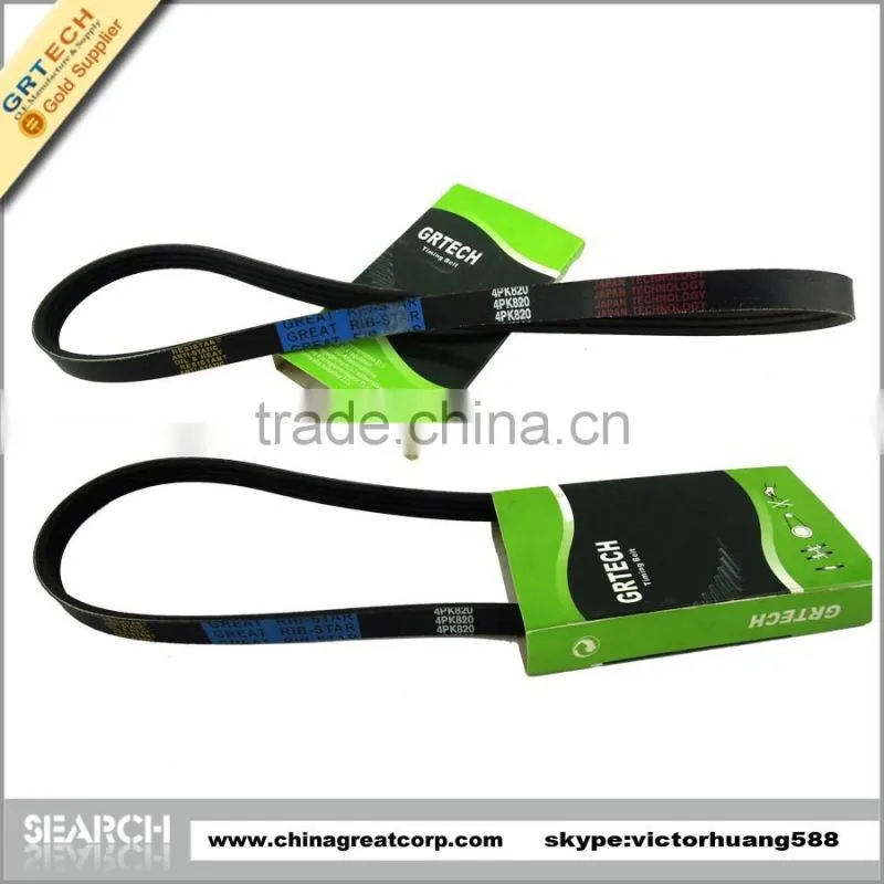 4PK820 v-ribbed belt for Hyundai,Suzuki