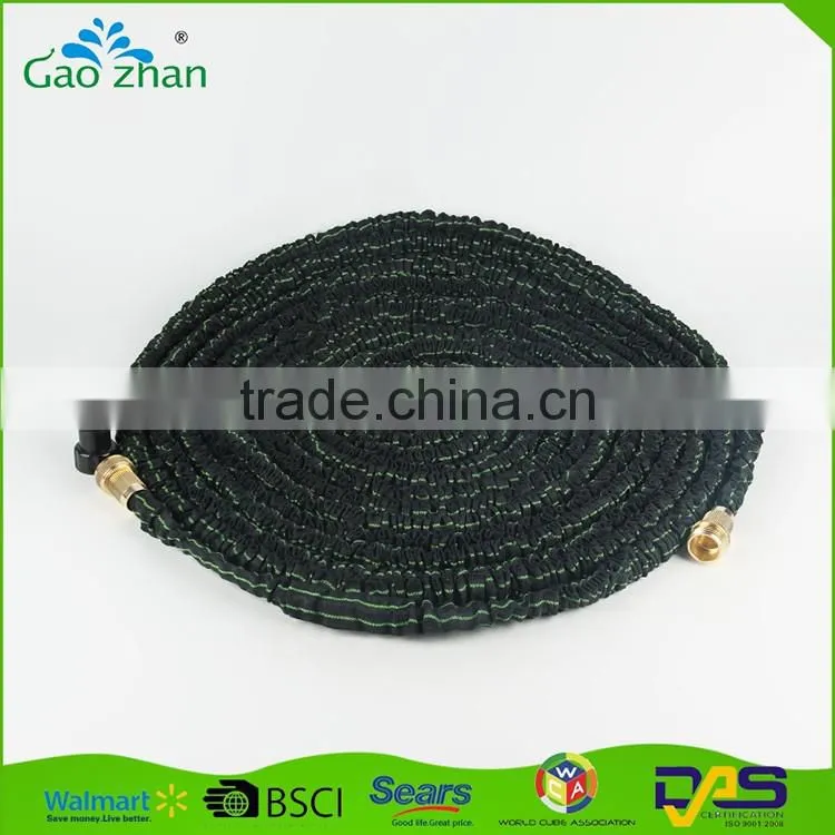 china reputed maufacturer1000D Dacron Material and 1/2'' Diameter brass fitting garden expandable coil hose