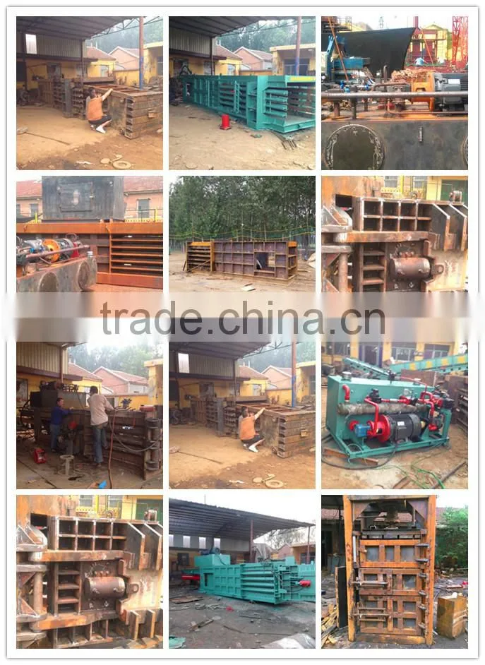 YB1-63T full automatic hydraulic horizontal baler press machine,cardboard baling press machine