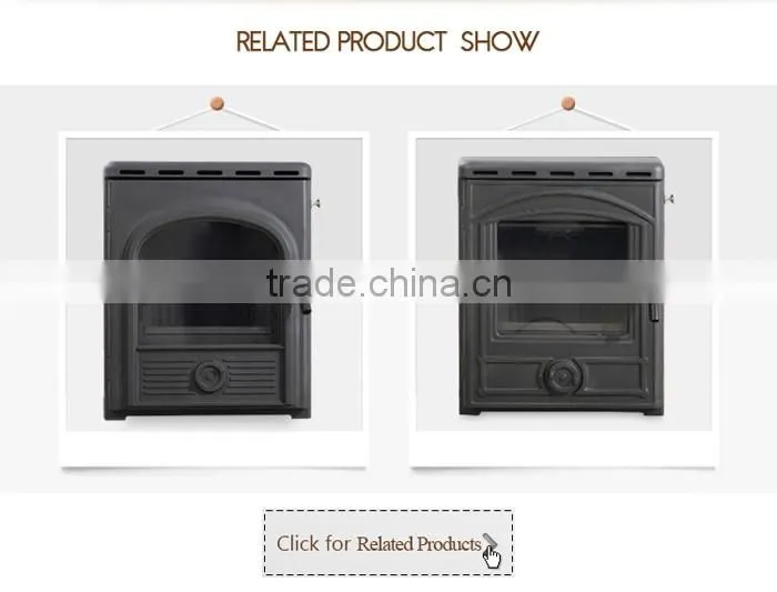 Factory direct selling indoor wood stove/wood stoves with water boiler and door with galss
