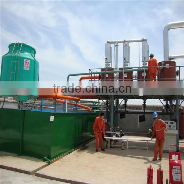 Oil sludge refining to light diesel oil pyrolysis plant