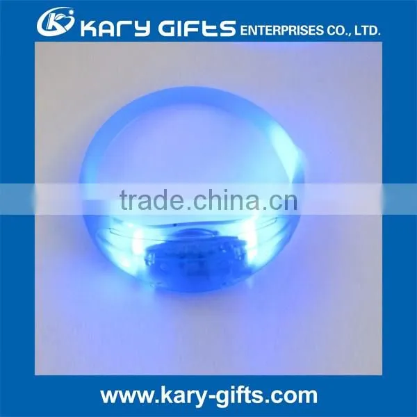 Glowing lighted led light silicone xyloband effect/ music sound wristbands