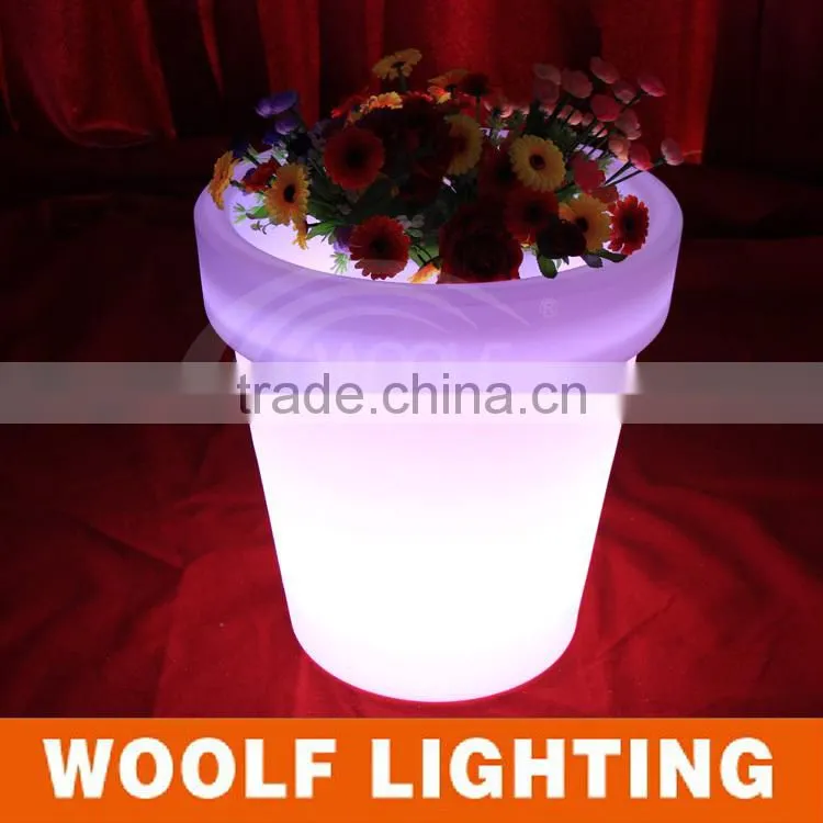 waterproof housing decorative led small flower pot