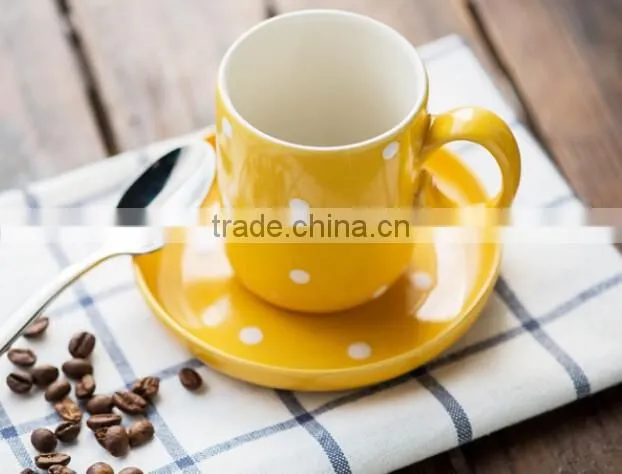 80ml/150ml/280ml Tableware coffe&tea cups and plate set