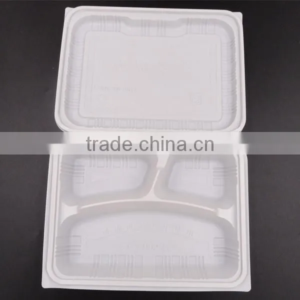 2016 Alibaba PP 4 compartments accept custom order disposable plastic food tray