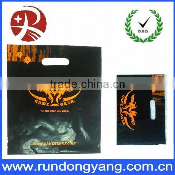 Competitive price free design black plastic shopping bags for shopping