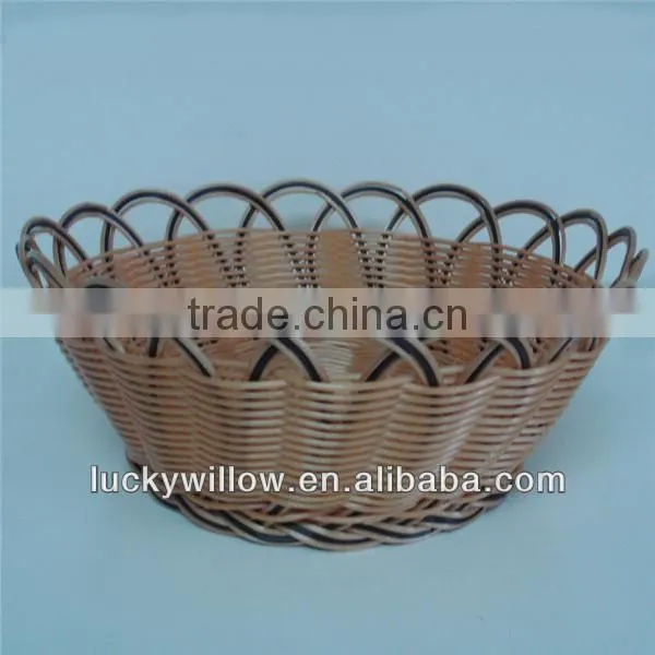 eco-friendly cheap recycled plastic woven basket