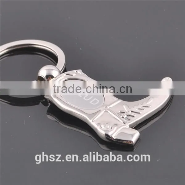 Customized stainless steel decorative angel keychain manufacturer