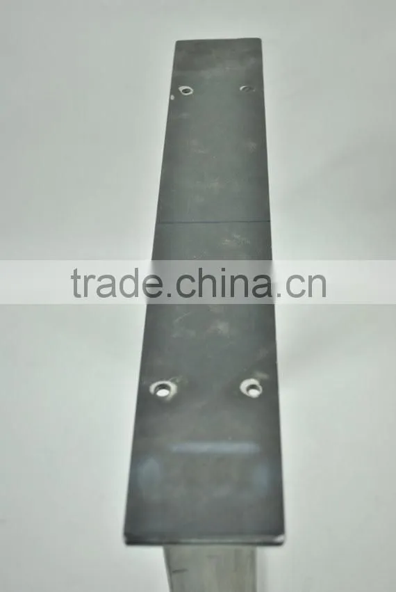 Black powder coated trapezoid metal industrial table feet,furniture metal leg