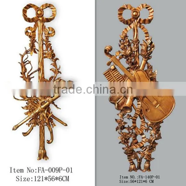 FA-009P-01 Antique gold Plaque for home decor