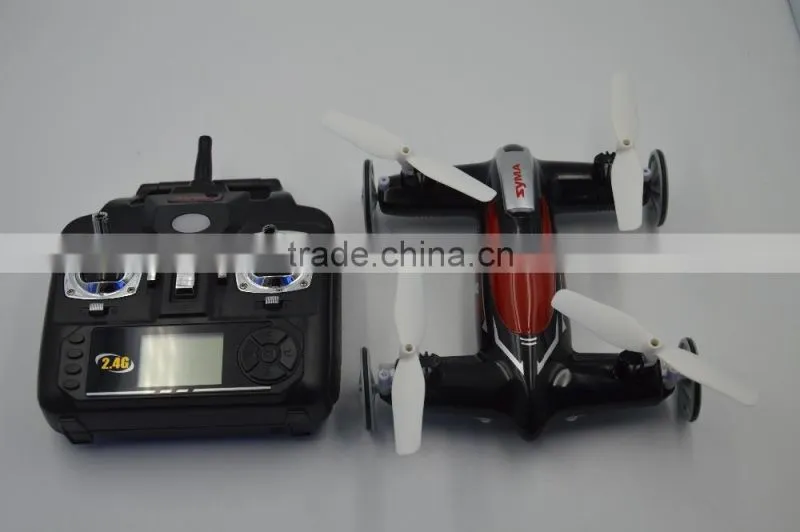 2.4G 4ch 6 Axle 4CH Quadcopter R/C Running Car Drone Syma X9 updated version Syma X9S RC Flying Car