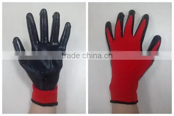 DDSAFETY 2017 Promotion Cheapest Safety Gloves Nitrile Gloves