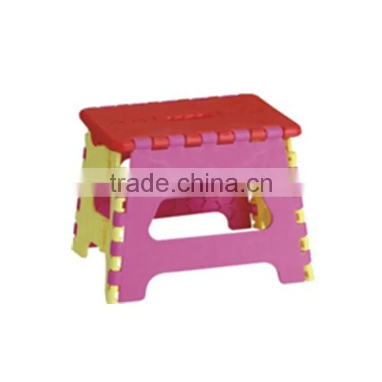 Black Plastic Folding Step Stool for Kids