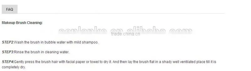 2014 best seller professional 10pcs beauty brush set /makeup brush set in pu bag