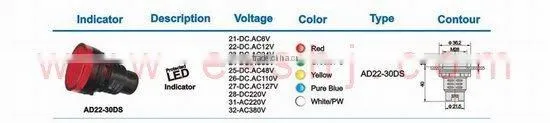 LED push button, LED pushbutton