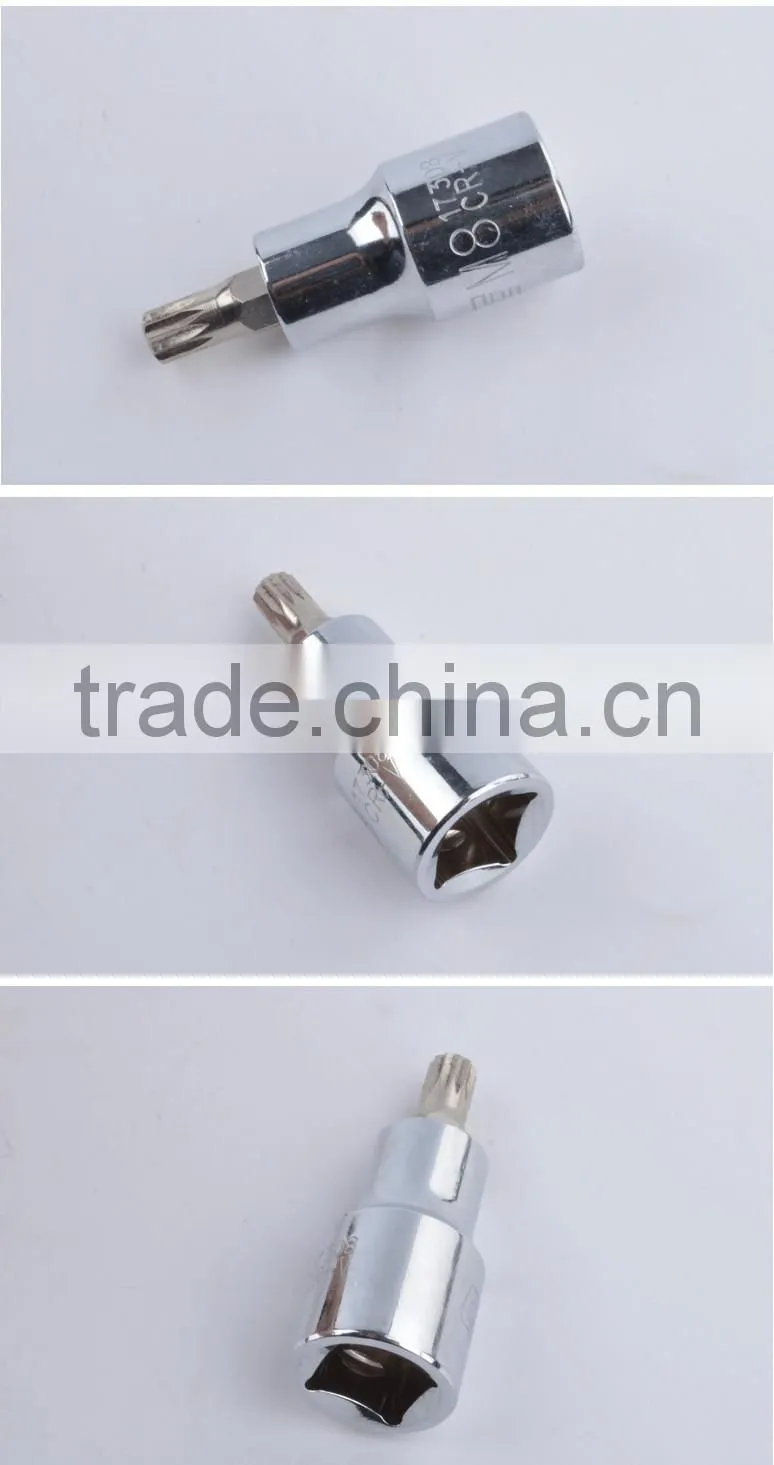 12.5mm twelve points screwdriver bit socket,1/2" twelve points bit socket ,12.5mm twelve points drive bit socket