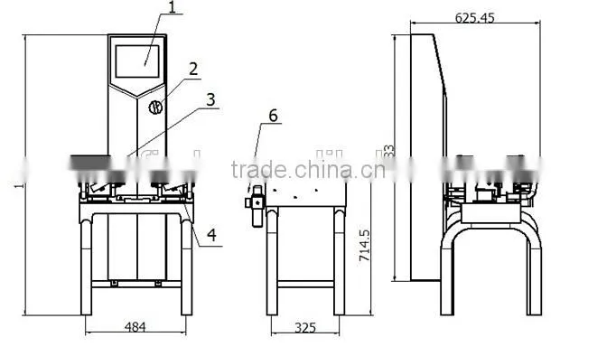 automatic packing machine electronic weighting check weigher