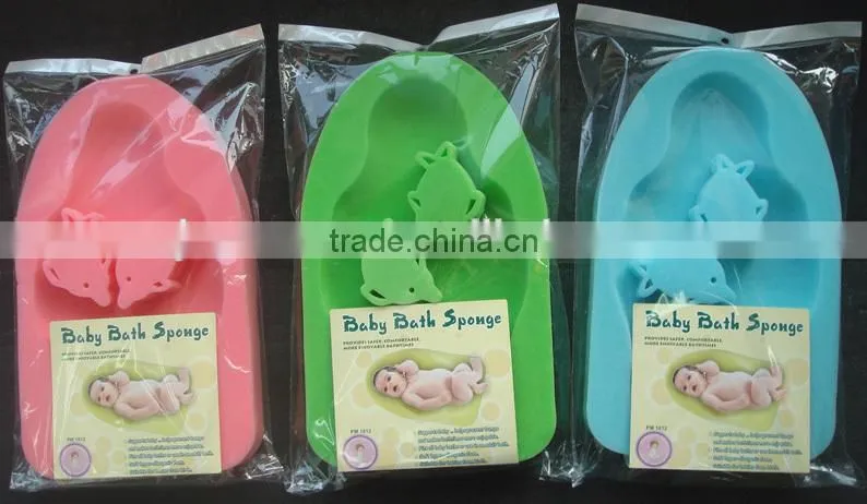 colorful and cute bath sponge for kids,animal shape bath sponge for baby
