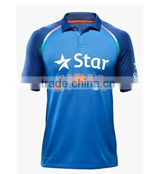 Customized Indian Cricket Jersey Super Soft Knit Cricket Team Jersey Design Online Shopping China Manufacturers