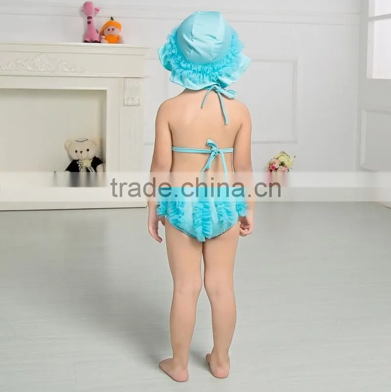 2017 Baby summer beach clothing set baby bikini kids swimwear fashion swimming wear for children