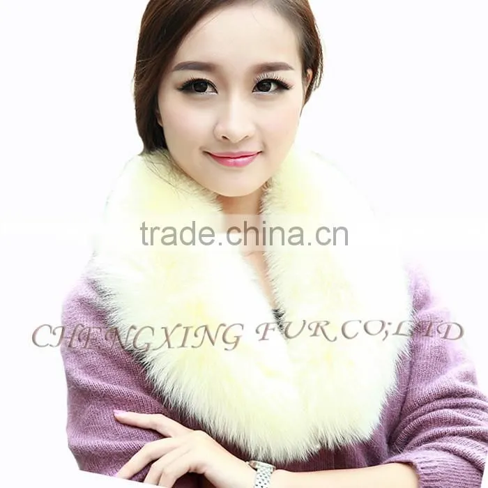 Collar-F11A Women Detachable Collar For Coat Real Fox Fur Collar