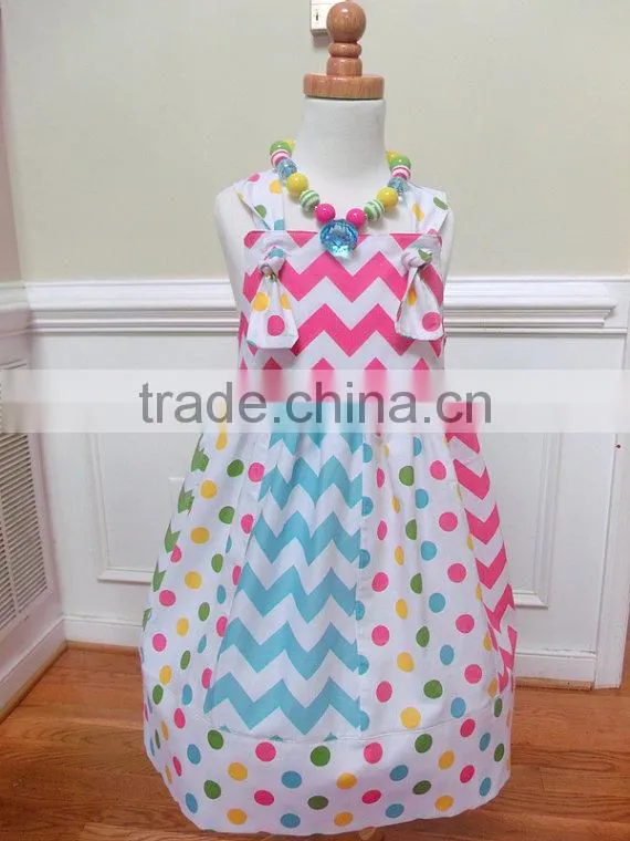 100% Cotton Baby Clothes Factory Direct Wholesale Baby Girls Polka Dot Aprons Lovely Bib for Kids