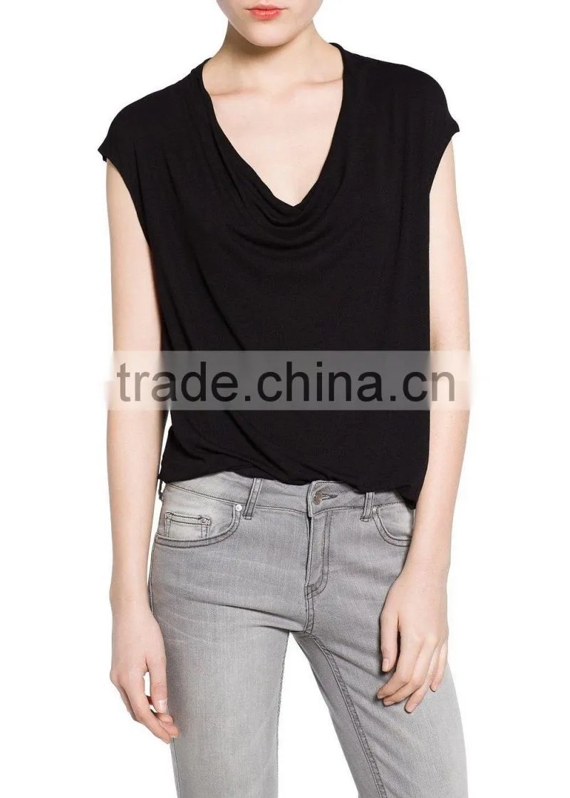 wholesale t shirt personnalise plain v-neck