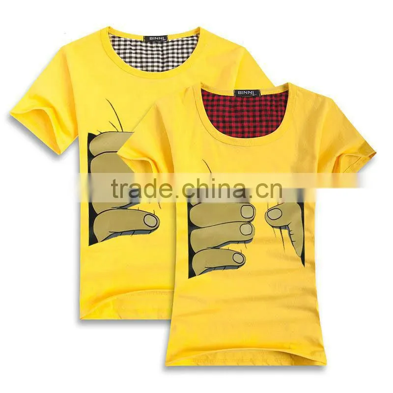 Short Sleeve Round Neck 3D Print T-shirt 100% Cotton 3D T-shirt