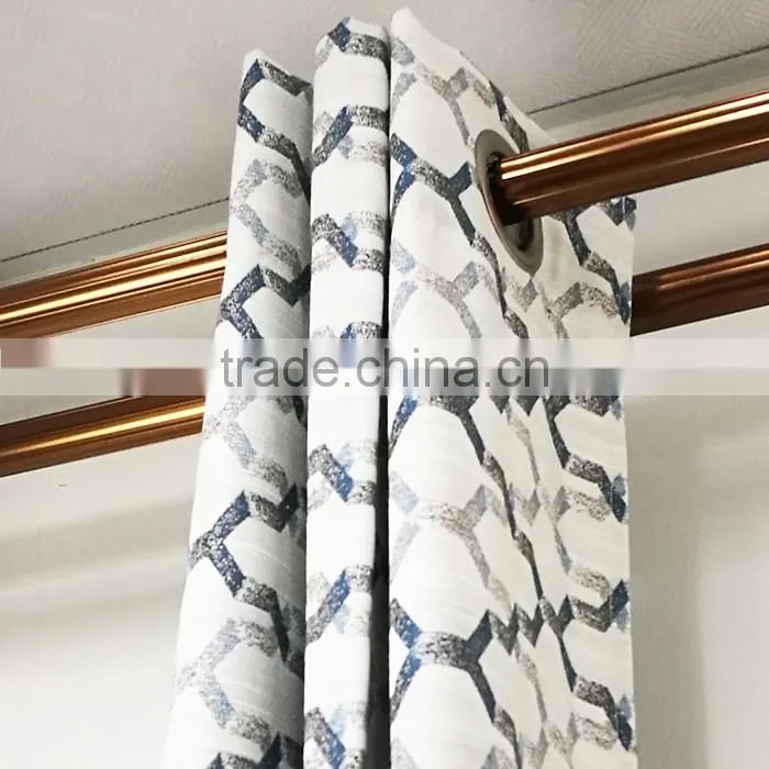 2017 Hot sale simple design half shading window curtains for living room