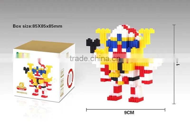 Hot Sale 3D Cartoon Figure Mode Mini Diamond Building Blocks Toys for Childrens Intelligence Development