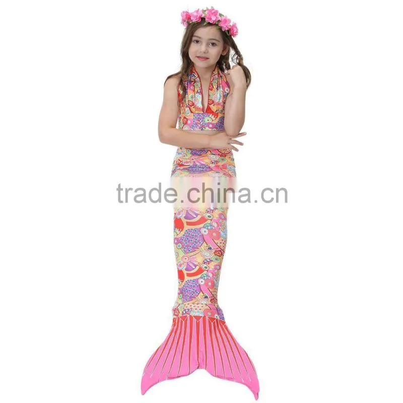 Sparkle Farbic Children Age Group mermaid tails for Christmas Gift