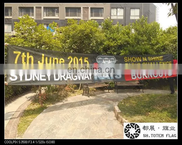 2015 Hot 100x600cm Large Promotion Good Material Flag