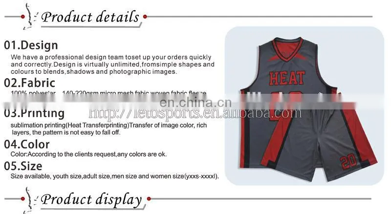 youth basketball team set basketball jogging suit polyester dry fit basketball uniform