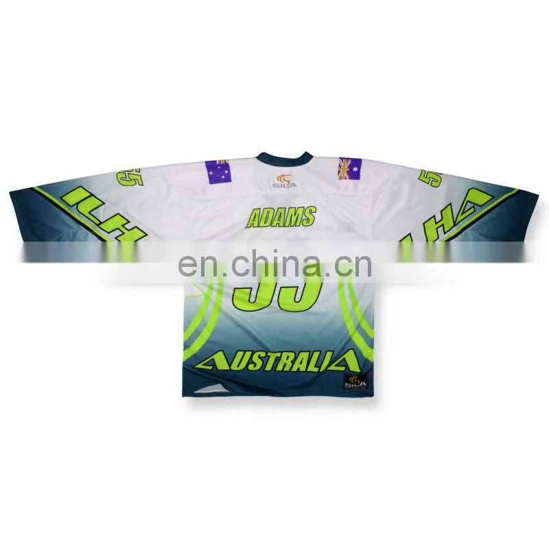 low price custom dye sublimation youth hockey jerseys high quality