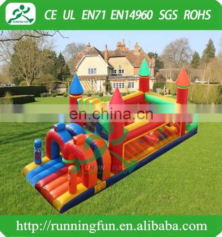 0.55mm PVC Materia Boot Camp Inflatable Obstacle Type Cheap Inflatable Obstacle Course For Sale