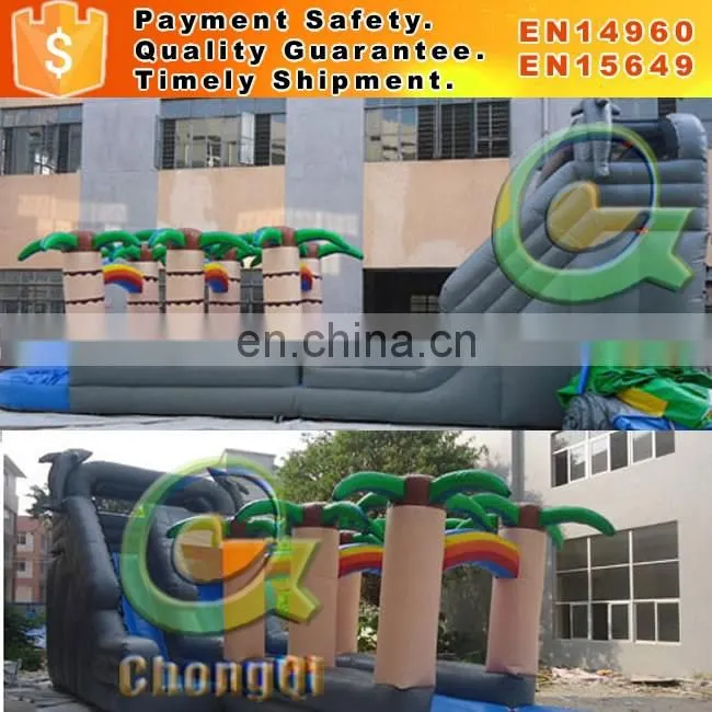 Giant inflatable water slide pool for sale inflatable water slide pool