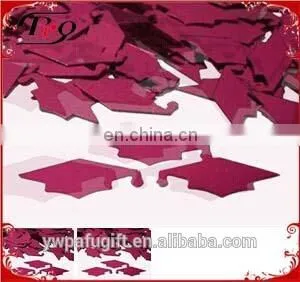 black graduation silhouette confetti