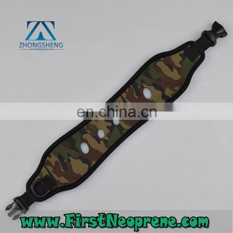 Camouflage Fabric 5mm Thickness Neoprene Camera Strap Lanyard