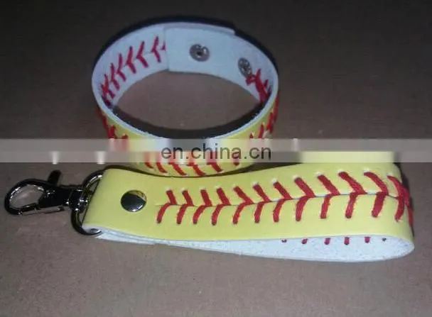 Hot sale cheap sports leather softball baseball headband from factory
