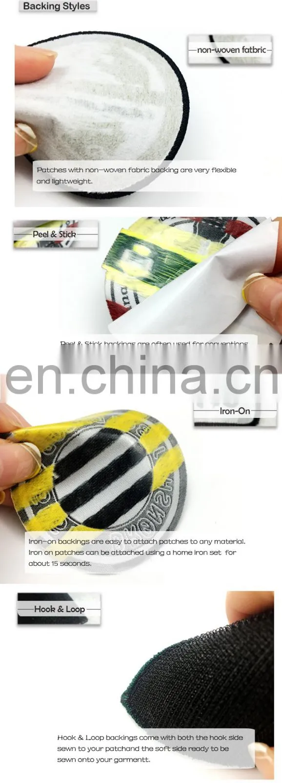 china factory directly custom digital printed woven patches