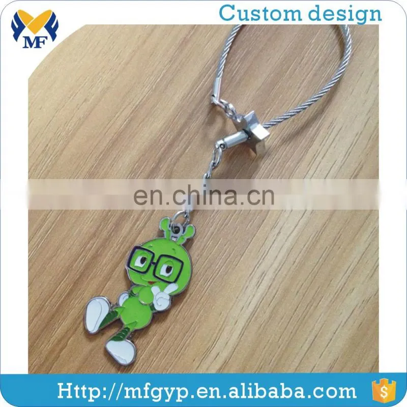 New blank custom anime acrylic metal keychain for DIY gift