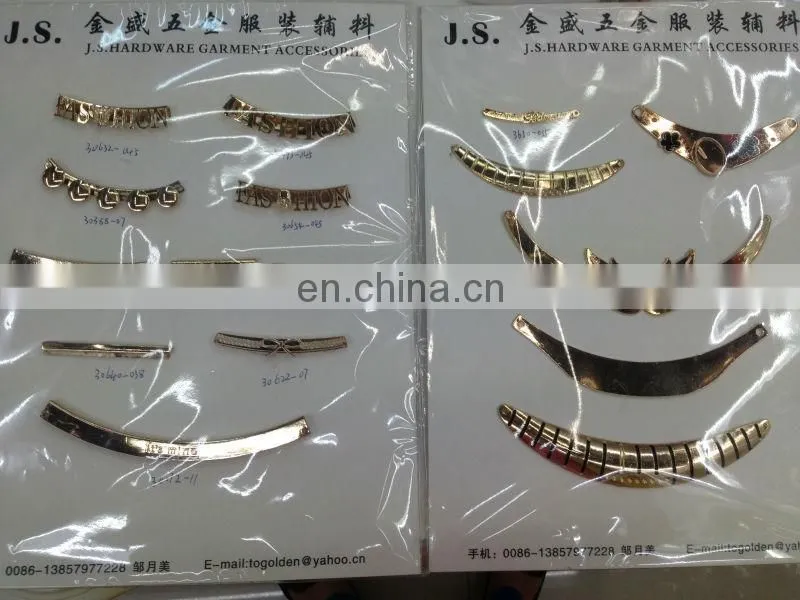 hot sell fashion alloy garment accessories sew on collar