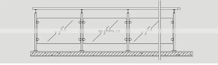 China Factory Balustrade Fittings Stainless Steel SS304 glass door holding clamp with D Shape on stock