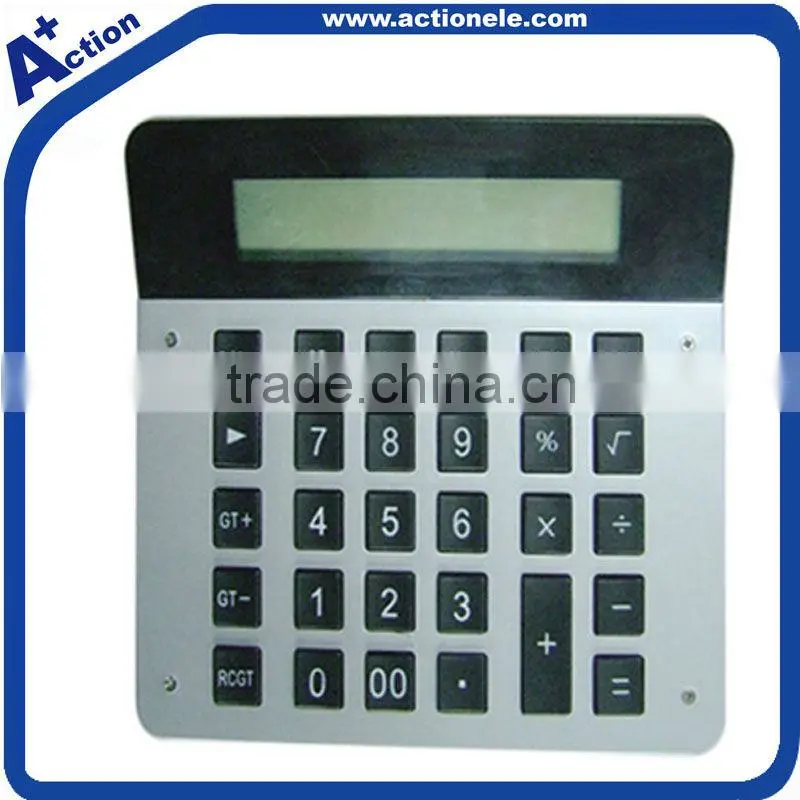 12 digital calculator and calendar clock