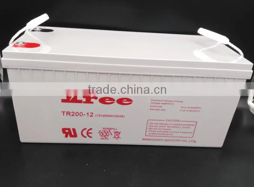 Manufacture VRLA Batteries 12Volt 200amp Solar Gel Battery 12v200ah